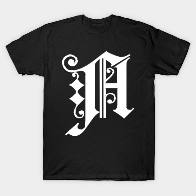 Silver Letter A T-Shirt by The Black Panther